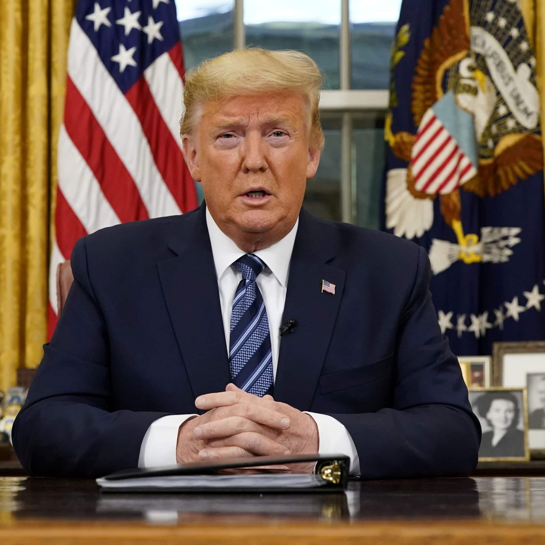 What will Trump say during Address to the Nation on April 1?