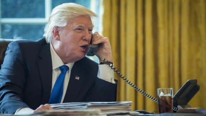 Who will Trump talk to in March?